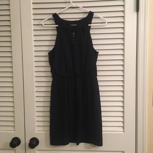 Cutout Navy Dress